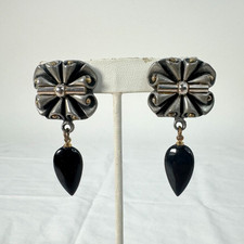 Vintage 80s Fahrenheit by Connie Bates Clip-On Earrings