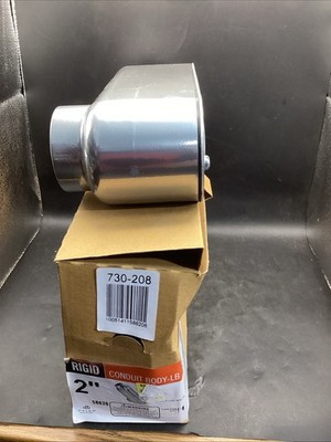 Rigid Std Fitting Type -LB 2'' Threaded Conduit body Aluminum E491006 w/Cover