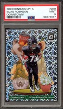 2023 Donruss Optic Bijan Robinson D-10 Downtown PSA 9 Rookie RC Atlanta Falcons