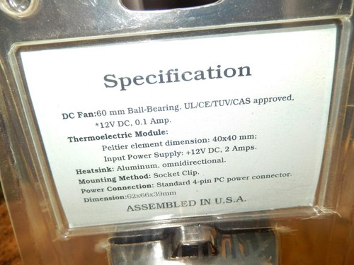 New AOC Iceberg Active CPU Cooler Fan Model AC-586 - 第 4/5 張圖片