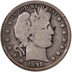 1898-O VG+ Barber Silver Liberty Half Dollar 50c Very Good