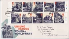GB ROYAL MAIL FDC COVER 2022 UNSUNG HEROES WOMEN STAMP SET HANDWRITTEN (2)