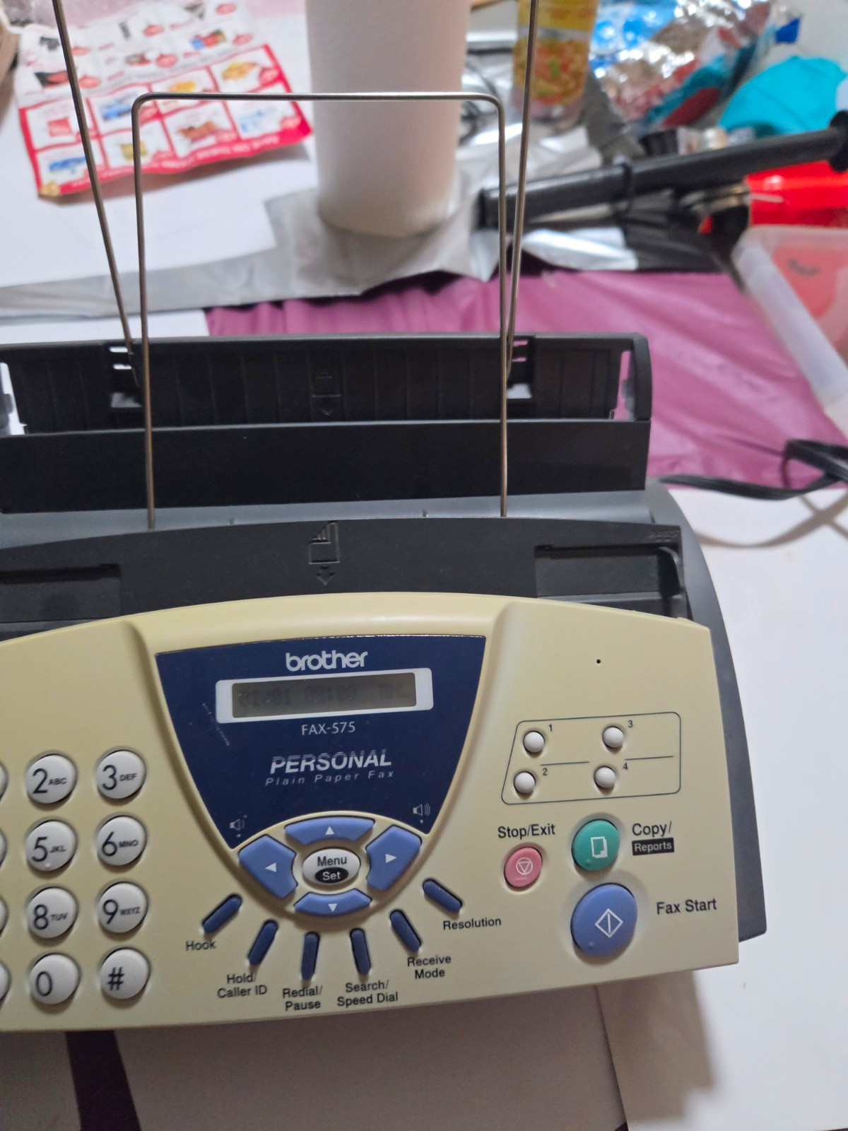Brother FAX-575 Personal Plain Paper Fax Machine Phone & Copier - Tested/Working