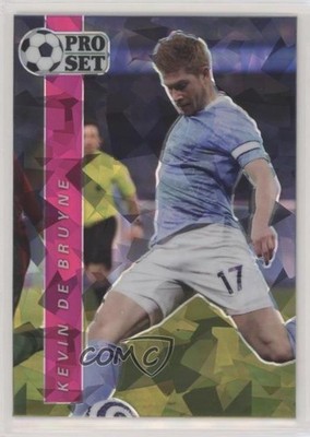 2021 Leaf Pro Set Sports Pink Crystals 17/25 Kevin de Bruyne #S-02 7y2