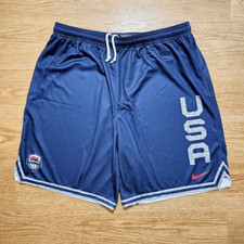 Nike Team USA Authentic Basketball Practice Shorts Blue CN8120-451 Men’s Size XL