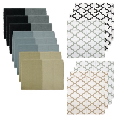 Juego de 16 - 100 % algodón surtido de manteles y servilletas para mesa de cocina - Imagen 3 de 8