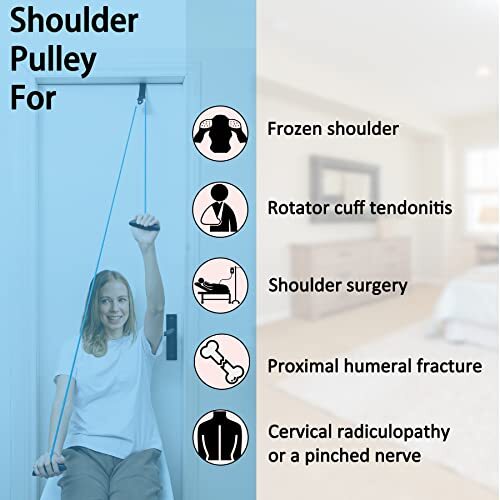 Shoulder Pulley Over The Door Physical Therapy System, Exercise Pulley