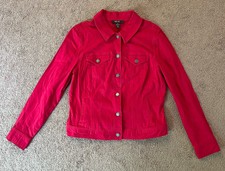 Style& Co. Jeans Red Denim Jacket