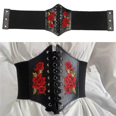All Match Slim Waist Casual Female Girdle Flower Decoration Belt Waistband Ebay