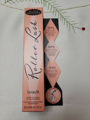 Benefit Roller Lash Super-Curling & Lifting Black Mascara Full Size 8.5g New $29