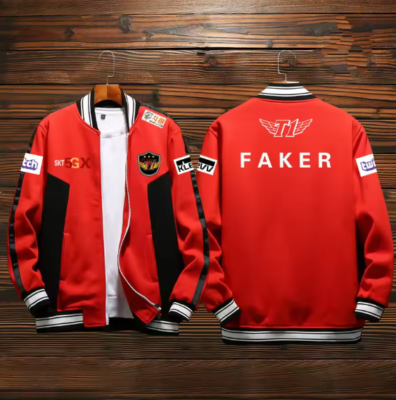T1 Esports Team Baseball Uniform Jacket League Of Legends T1