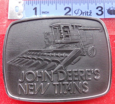 Vintage John Deere 1978 Titans Belt Buckle