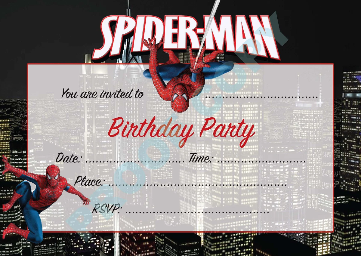 Spidey and His Amazing Friends, Invitation, Decorations, Digital, Invite,  Custom, Personalized, Birthday, Party, Card 