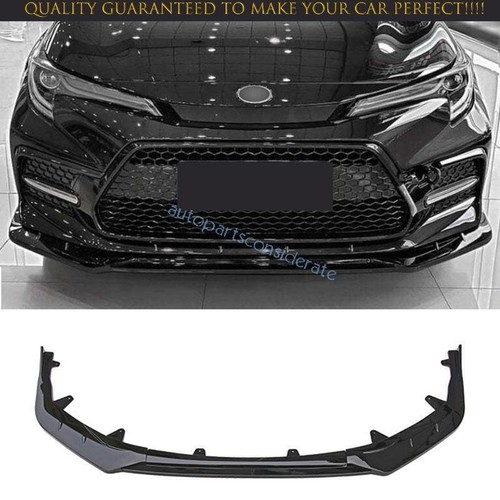 Fits For Toyota Corolla SE 2020-2025 Glossy Black Front Bumper Lip Chin Spoiler