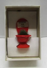 Old Stock Vintage 1952 Novelty Gag Gift Toilet Fishlove & Co Chicago B2