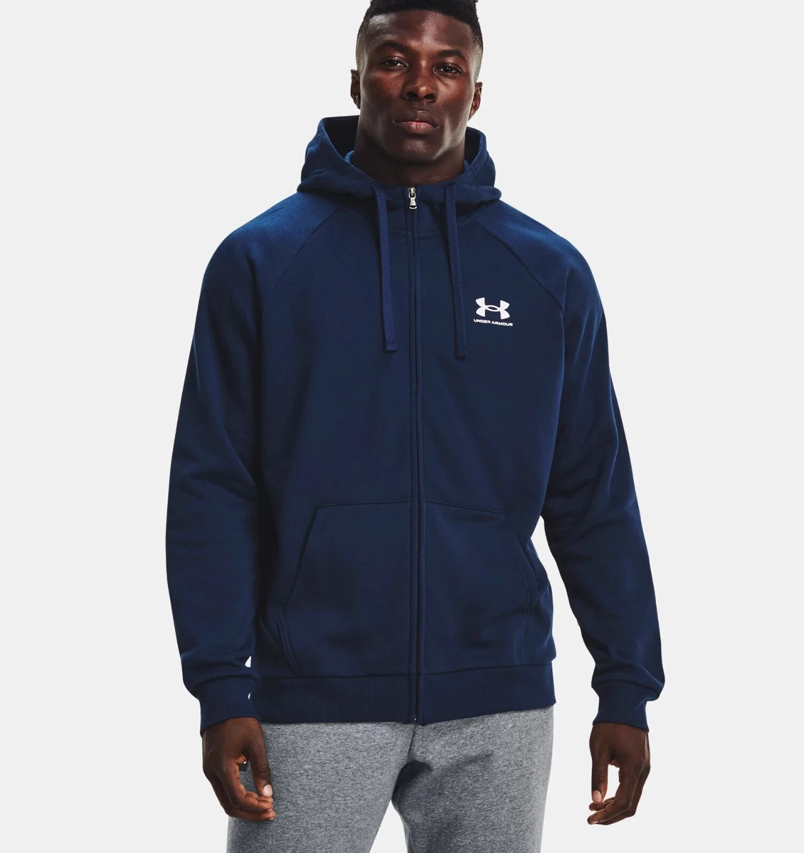 Under Armour Men's UA Rival, Full Zip, Soft Fleece Hoodie Sizes: 3XL, 4XL  or 5XL | eBay