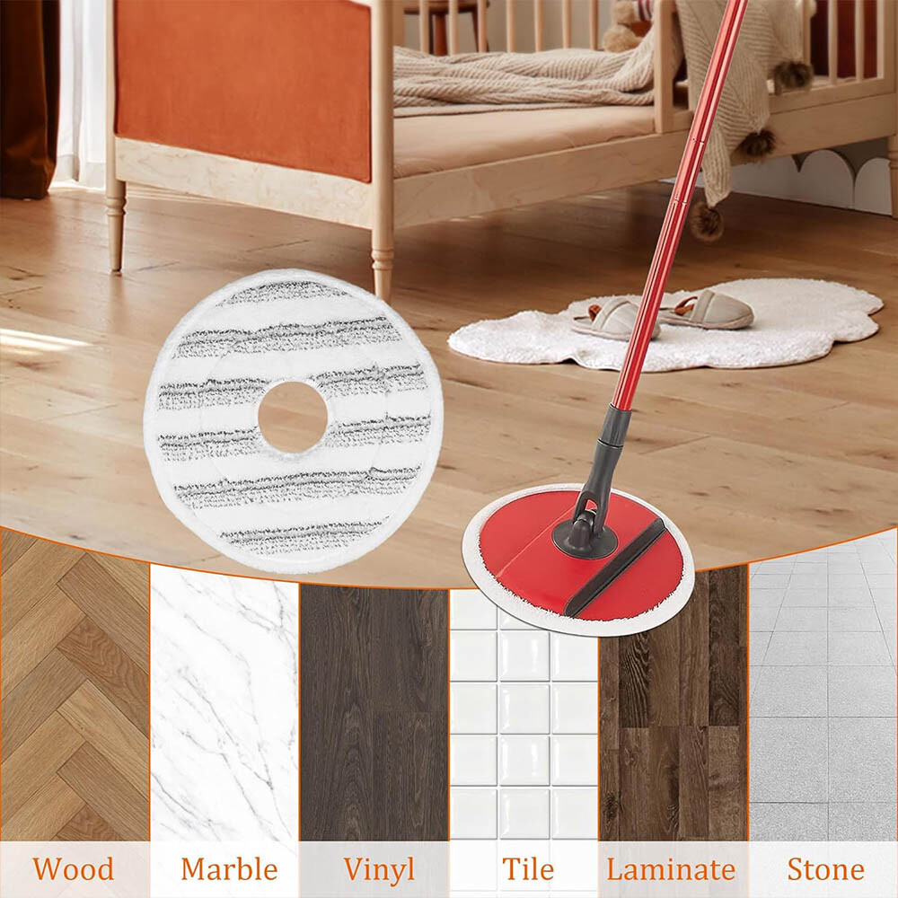 4X For Vileda Spin And Clean Mop Head Microfibre Refill Washable