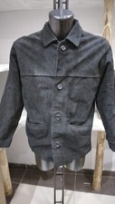 Leather Jacket Used Men Black Size L PGS194PI