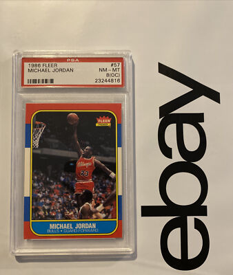 Michael Jordan ROOKIE PSA 8 (OC) Fleer 1986 Vintage Chicago