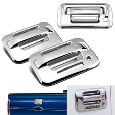 Fits 2004-2014 Ford F150 Chrome 2 Door (With Key Pad) + Tailgate Handle Covers 