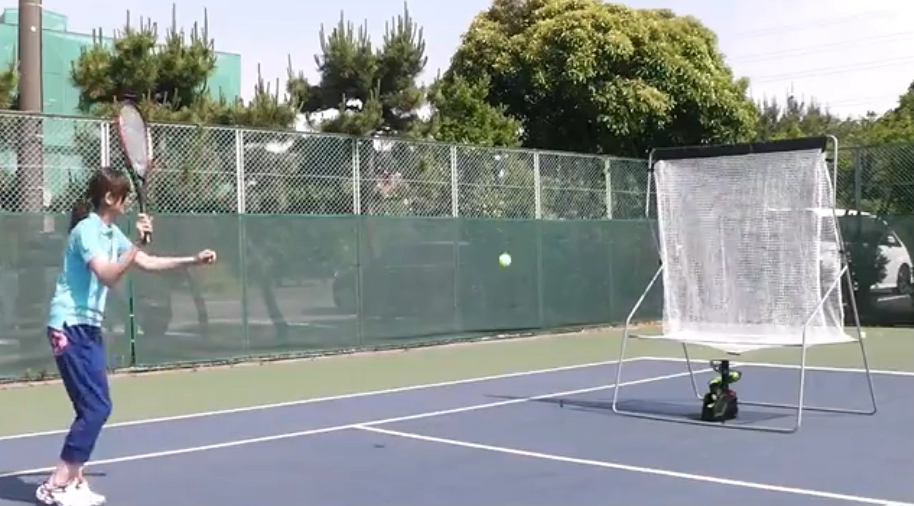 Tennis Partner Toss Machine Training Practice Net and ball sold