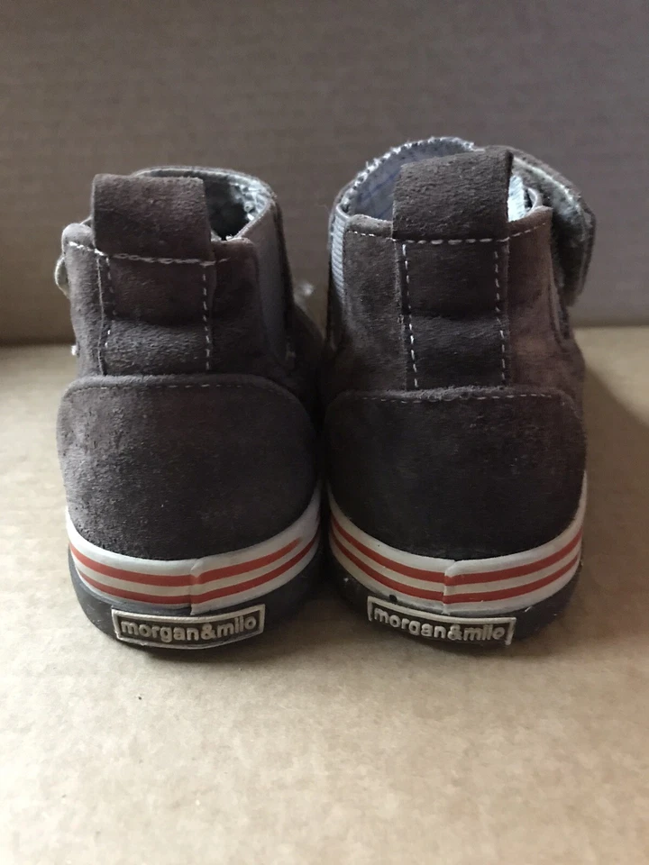 Morgan & Milo Niños Pequeños Marrón Gamuza Botines -Talla 7.5- Usados Foto 4 de 4