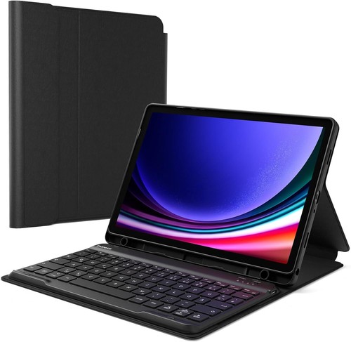 Inateck Hülle mit Tastatur für Samsung Galaxy Tab А9+/A9 Plus