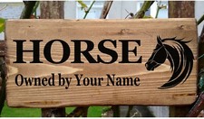 Horse Name Plate Stable Door