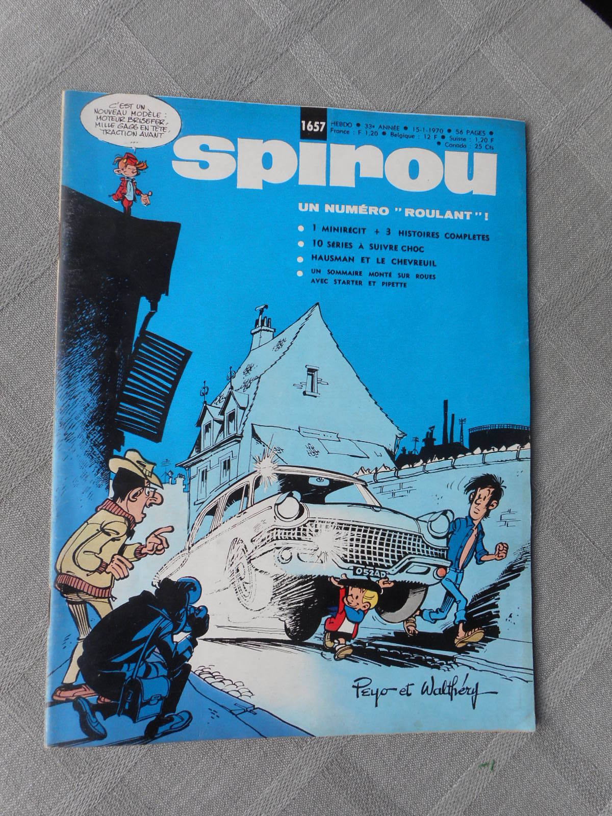 Spirou Weekly No. 1657 Good Condition With Supplement + Mini Story