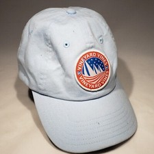 Vineyard Vines Baby Blue Embroidered Sailboats Logo Patch Baseball Hat Strapback