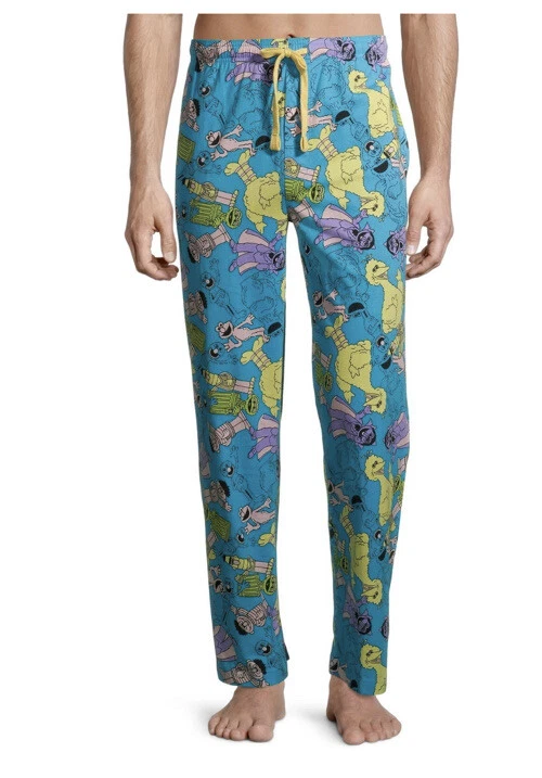 NWT Sesame Street Mens Pajama Pant 2XL 44 46 Sleep Lounge