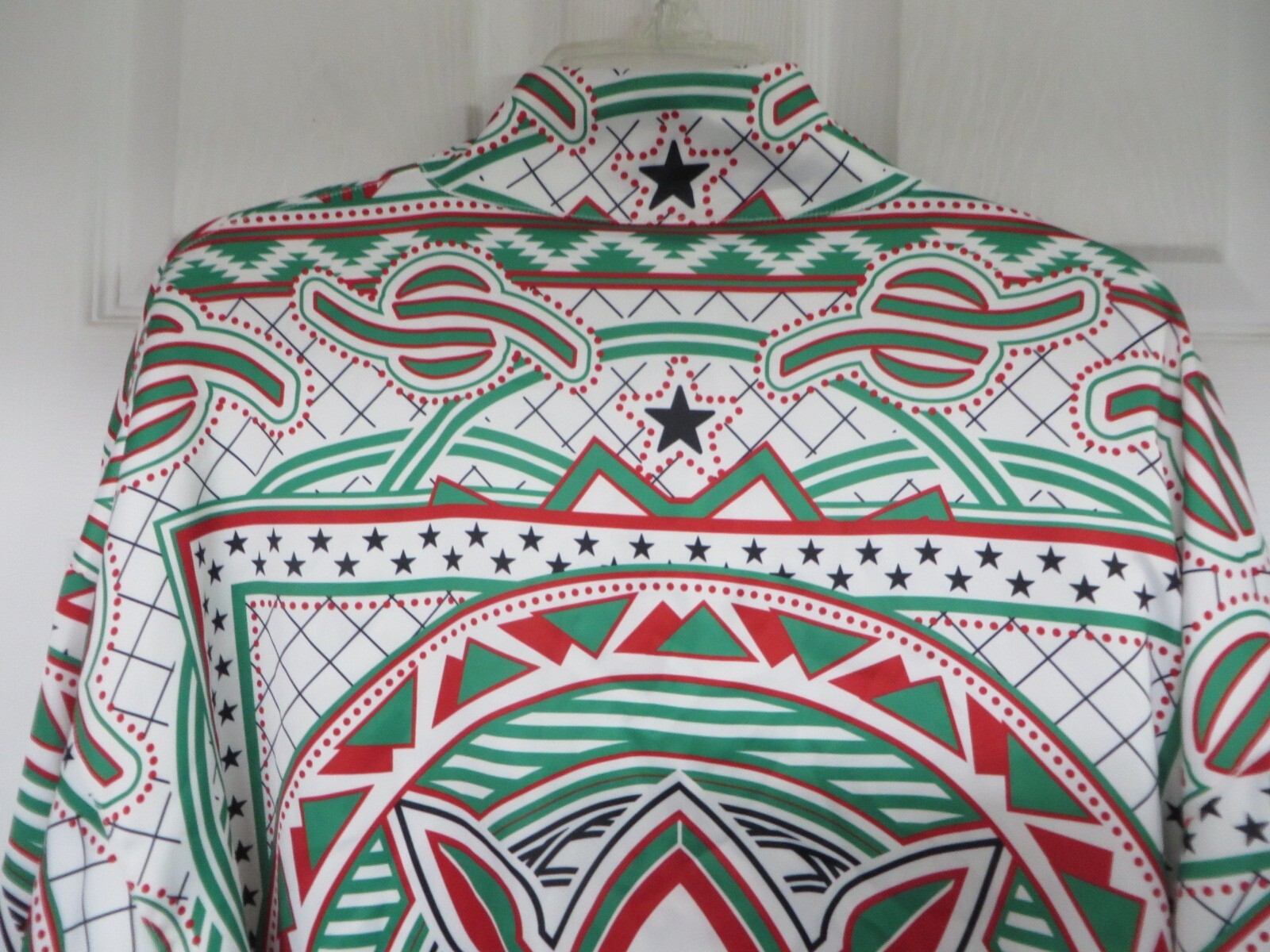 DAILY PAPER MOKE Green Bandana Print Jacket Full Zip Medium UNISEX  NWT image 8