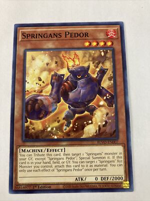 YuGiOh - Blazing Vortex - Springans Pedor - BLVO-EN007 - Common