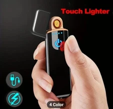 Smart Touch Sensor USB Recharge Flameless Electric Lighters NEW!