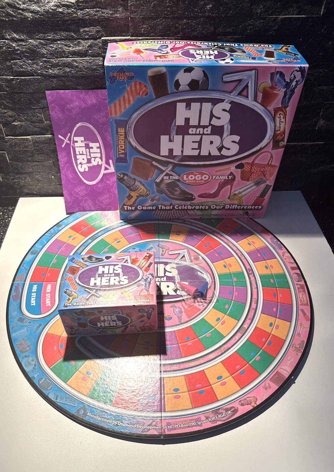 The Logo Board Game - His & Hers - 2011 Drummond Park VGC Adult Fun Game +16