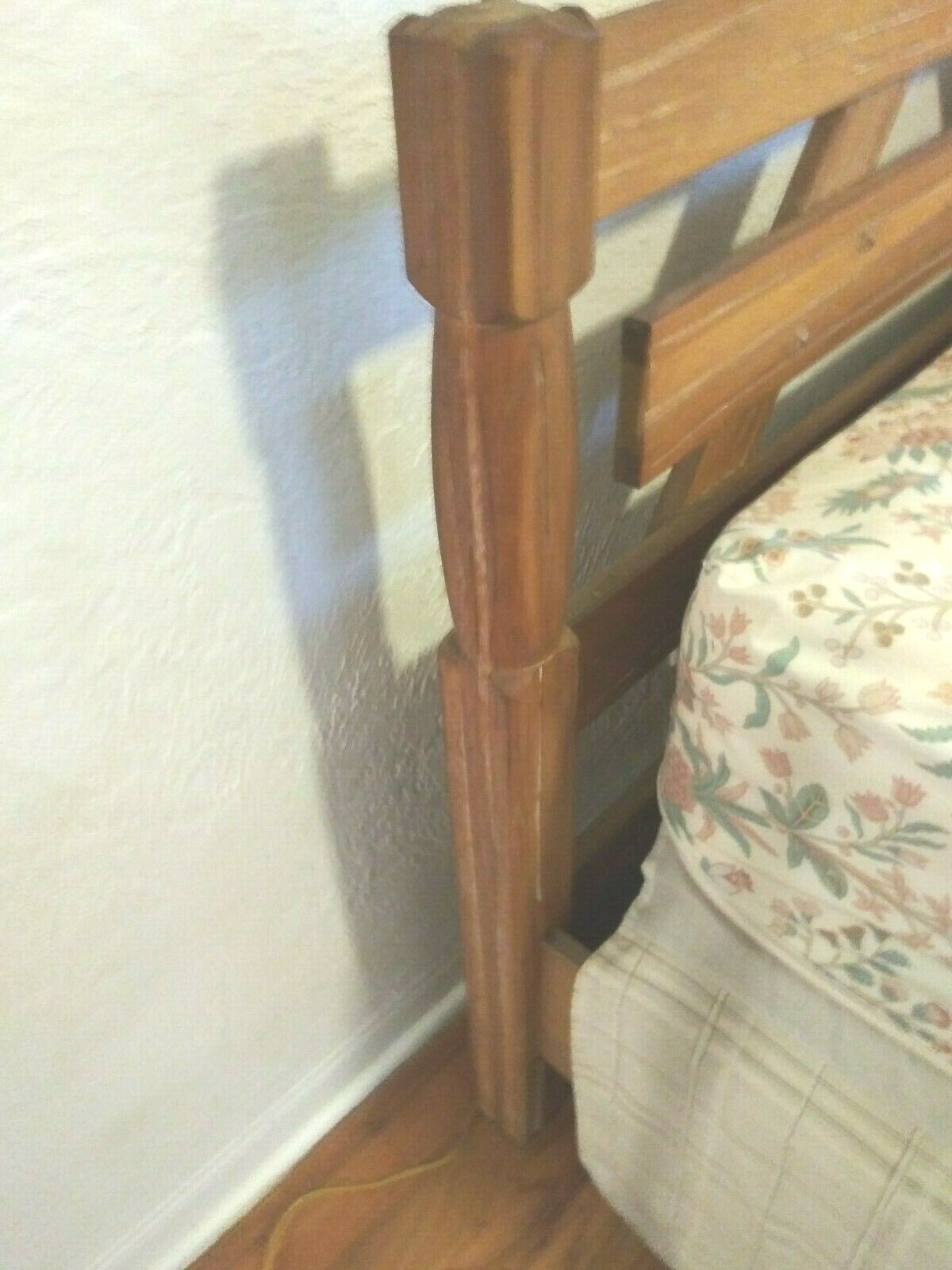 Vintage 60s Brandt Ranch Oak Twin Size Foot Headboard board Popular