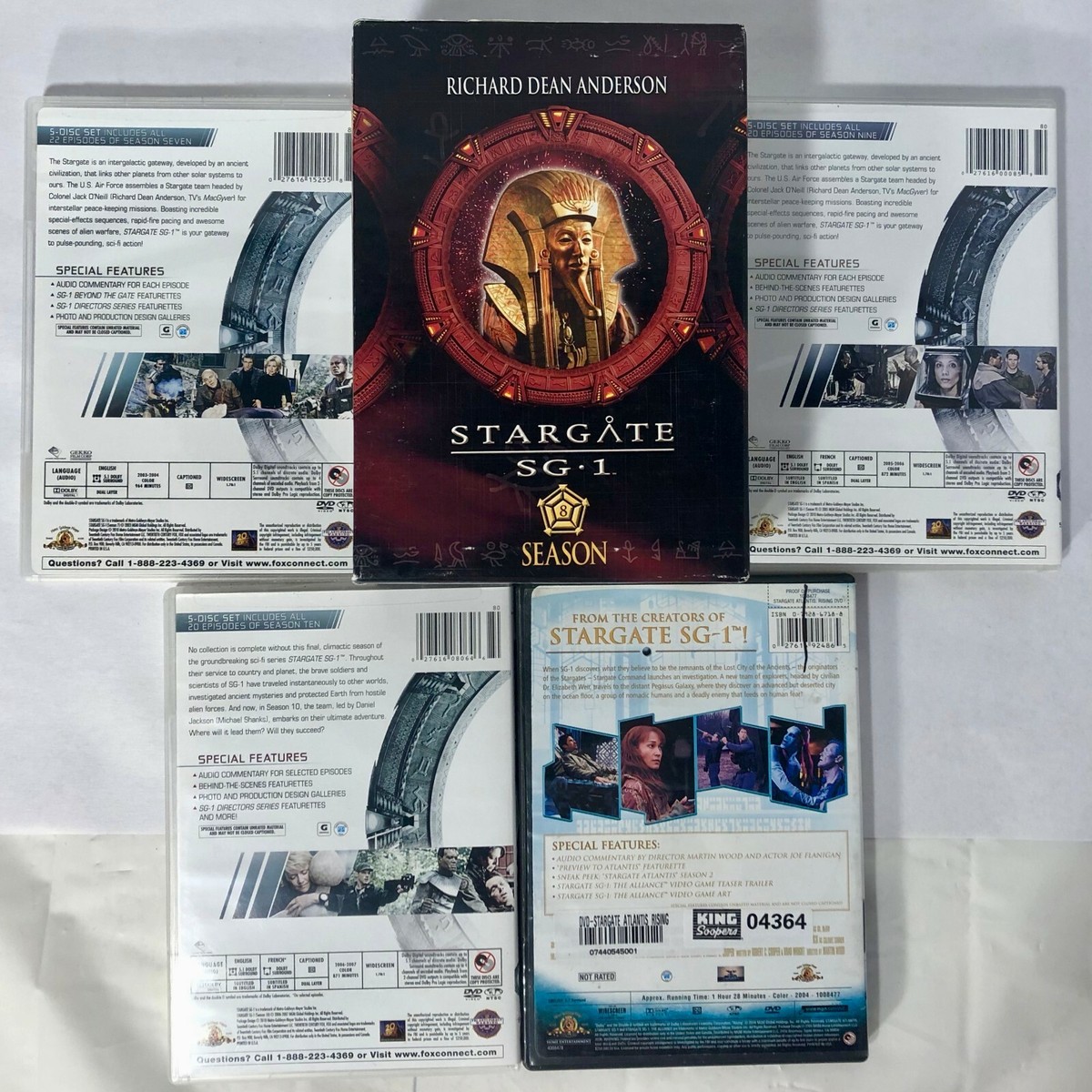 STARGATE SG-1 The Complete Series 1-10 Set & Atlantis Rising