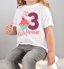 Cupcake Birthday T-shirt, Personalize Name/Age, custom, party outfit,