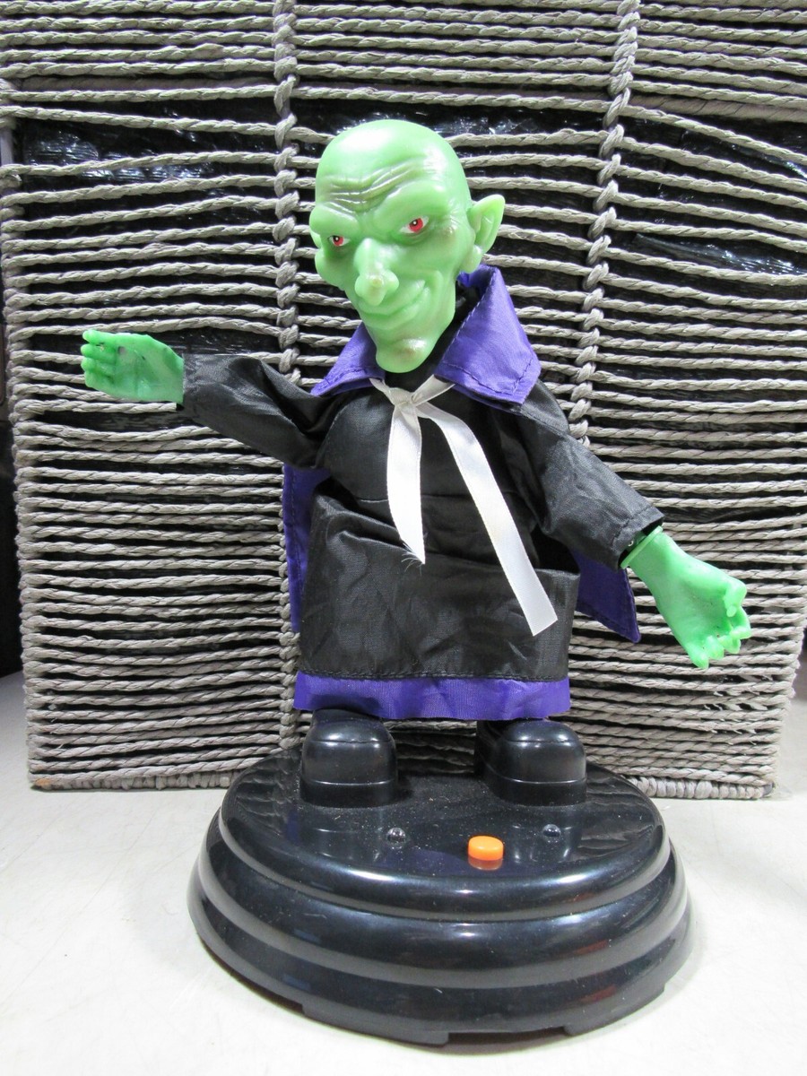 Vintage Gemmy Battery Op Dancing Halloween Vampire Ghoul Figure