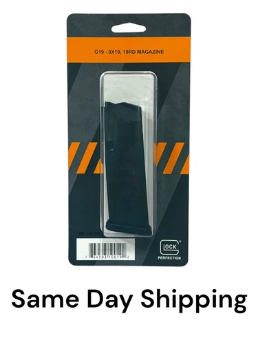 NEW NIB OEM GLOCK 19 10RD OEM MAGAZINE MAG 9MM SAME DAY SHIPPING - MF10019
