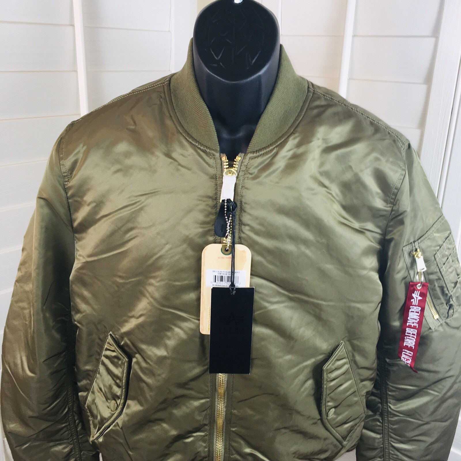 alpha industries slim fit bomber