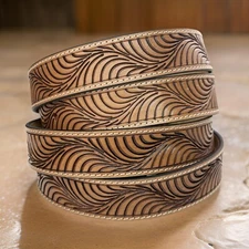 Western Genuine Leather Belt Full Grain Handmade Men's Heavy Duty Without Buckle