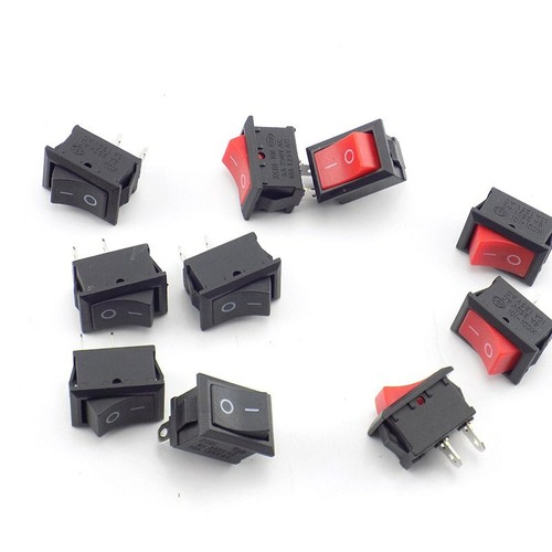 5X Boat Rocker Switch Button on-off Push 15*21mm electric 2pin Car Dashboard - Picture 3 of 8