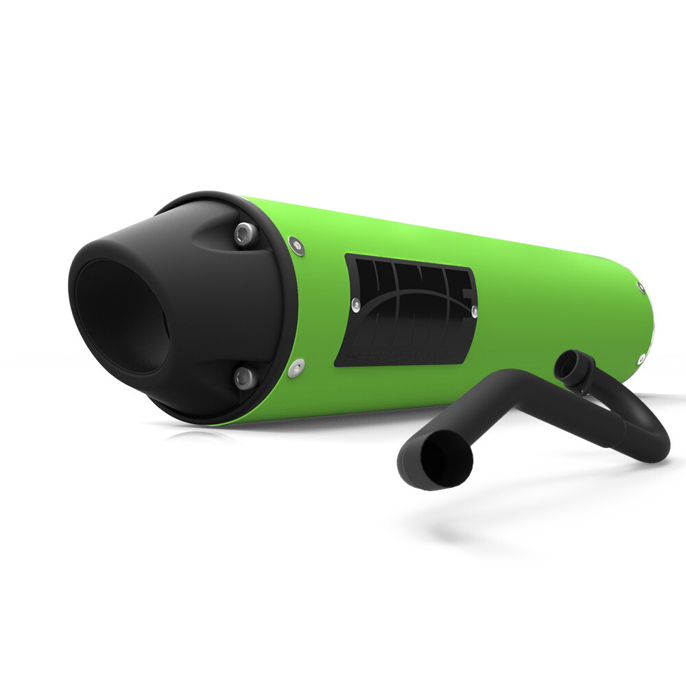 HMF Performance Green Full System Exhaust Blackout Euro Cap Kawasaki