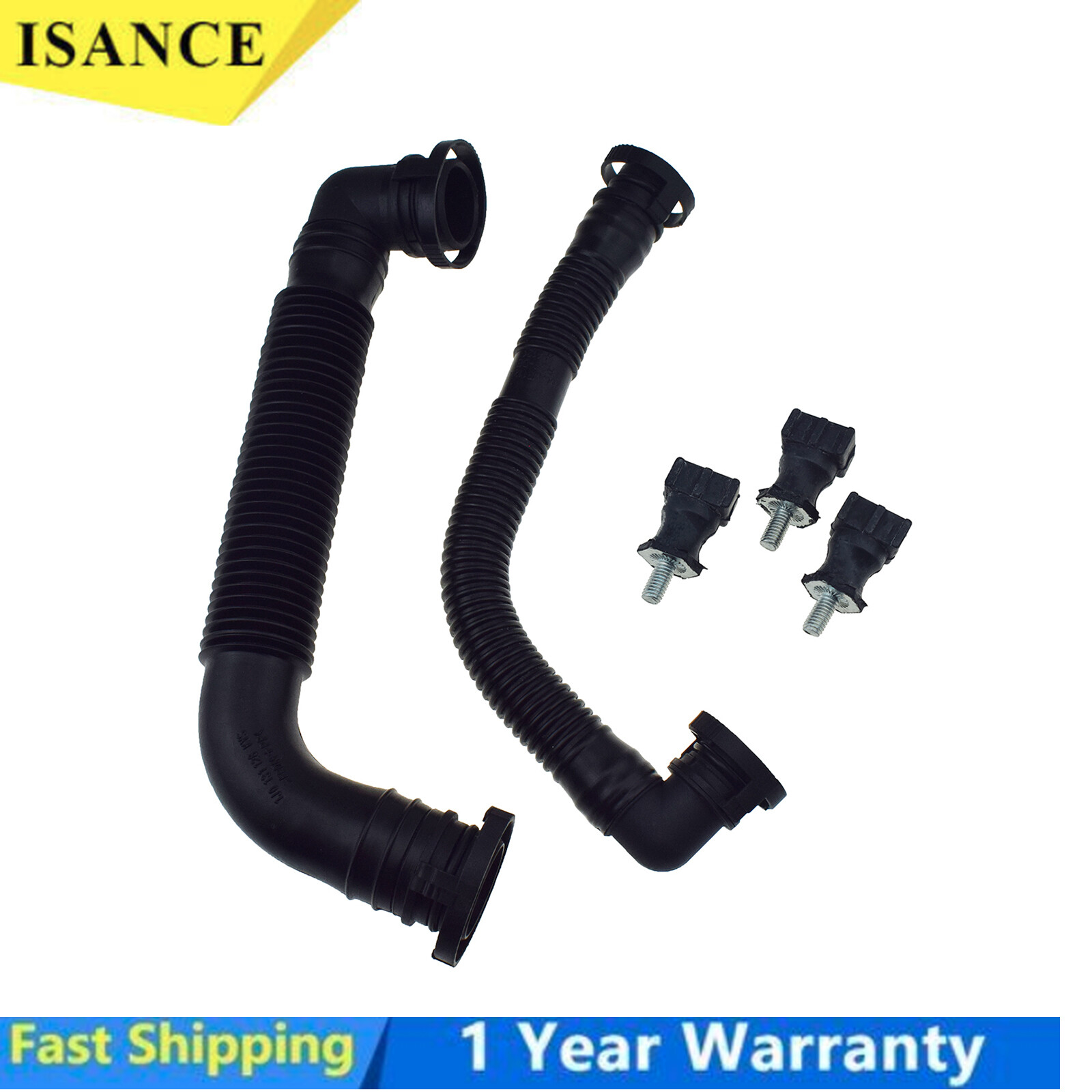 Secondary Air Pump Breather Outlet Hose & Mount Kit For Audi VW Seat