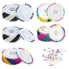 Sewing Pins Multicolor Head Pins Straight for Dressmaker Jewelery Decoration