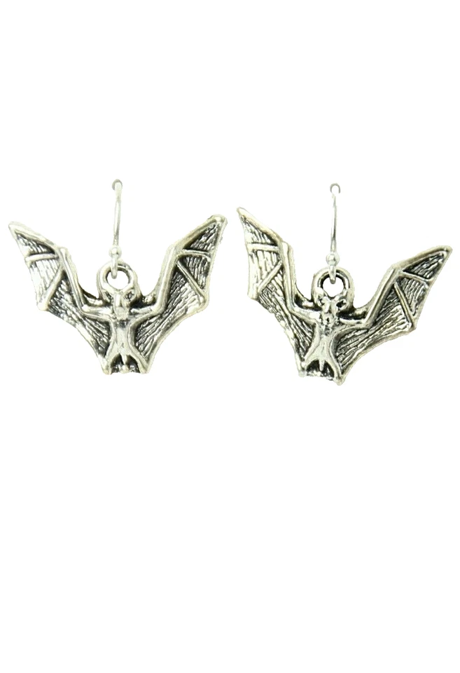 Серьги летучая мышь костюм 925 пробы подвеской крюк олова подвески - Изображение 3 из 3