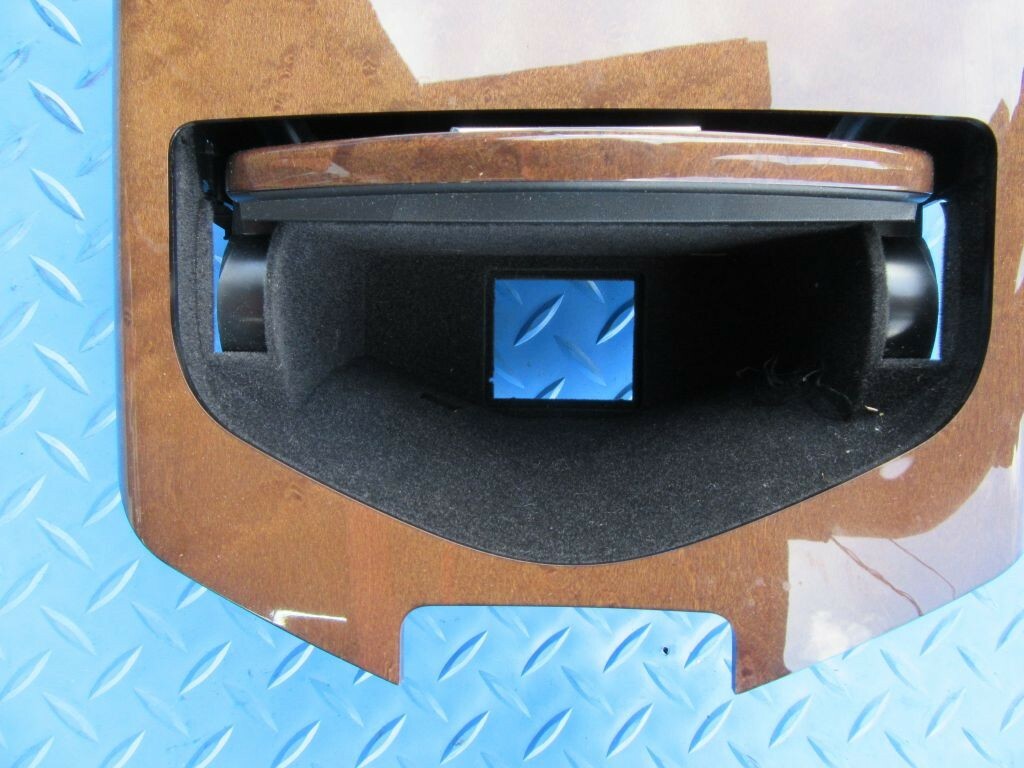 Maserati Quattroporte center console compartment trim panel wood #8574