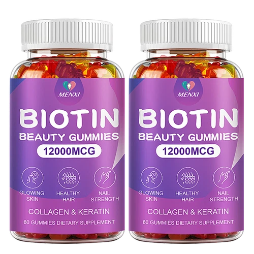 Hair Skin and Nails Gummy - Supports Healthy Hair - Vegan Biotin Beauty Vitamins - Picture 10 of 11
