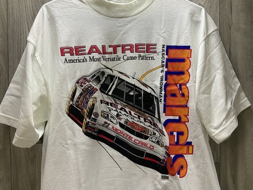 Vintage Rare Nascar Racing Realtree Hunting Promo Dave Marcis Racing T Shirt XL - Picture 2 of 11